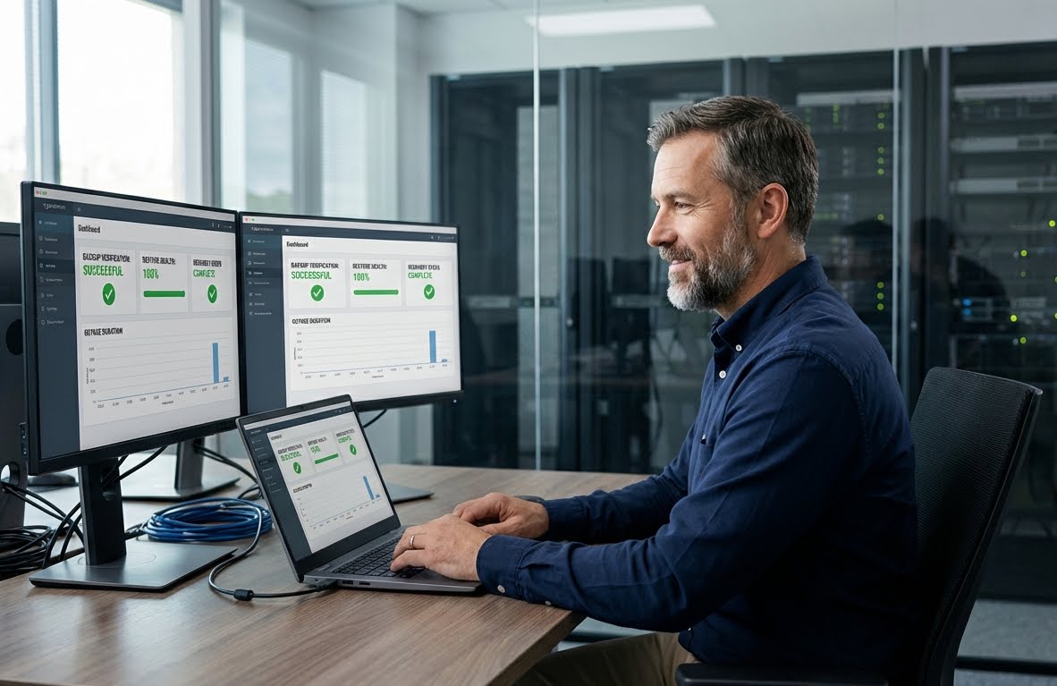 Backup and disaster recovery support for business IT systems